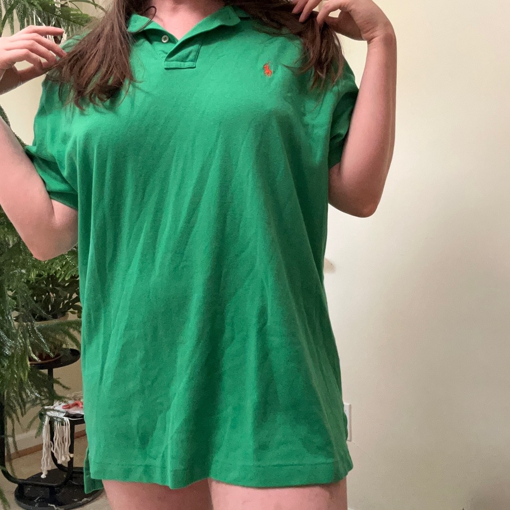 Ralph Lauren Polo Vibrant Green Oversized Top